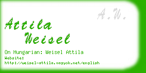 attila weisel business card